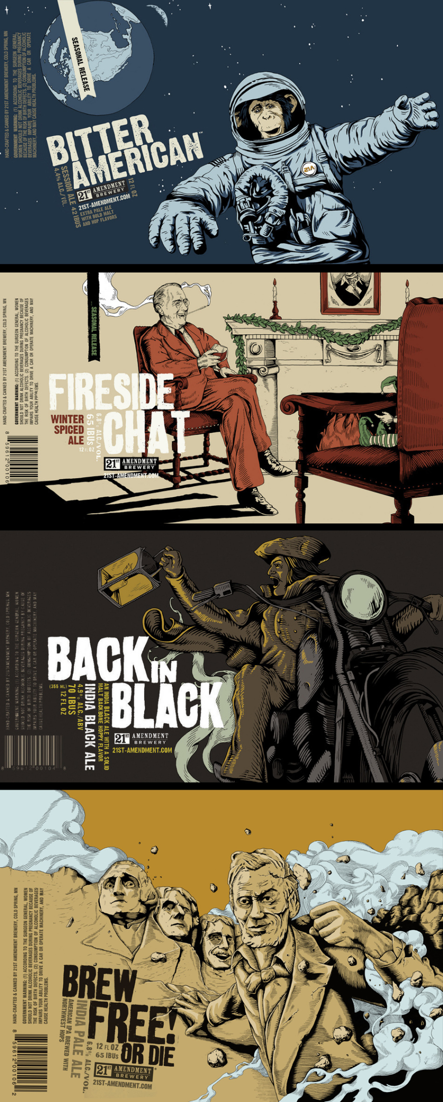 Joe Wilson / 21st Amendment Beer Packaging