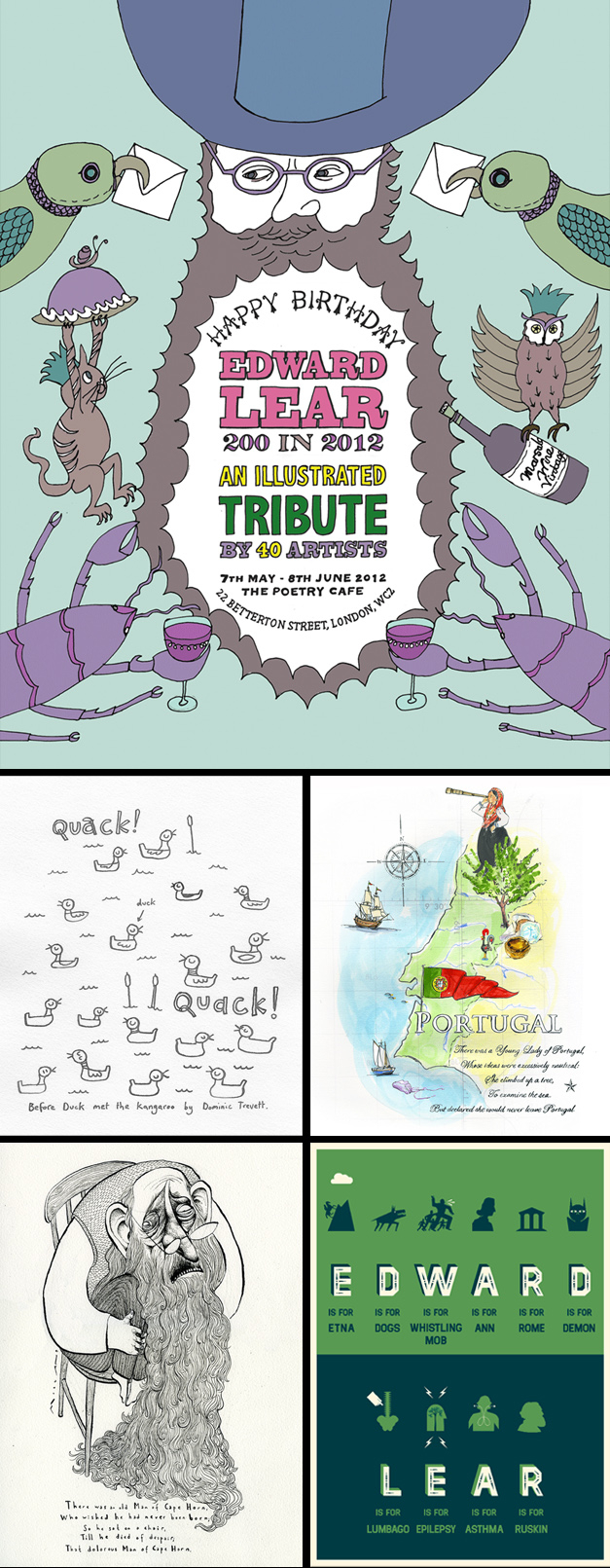 ‘Happy Birthday Edward Lear’ at the Poetry Café 7th May - 8th June 2012