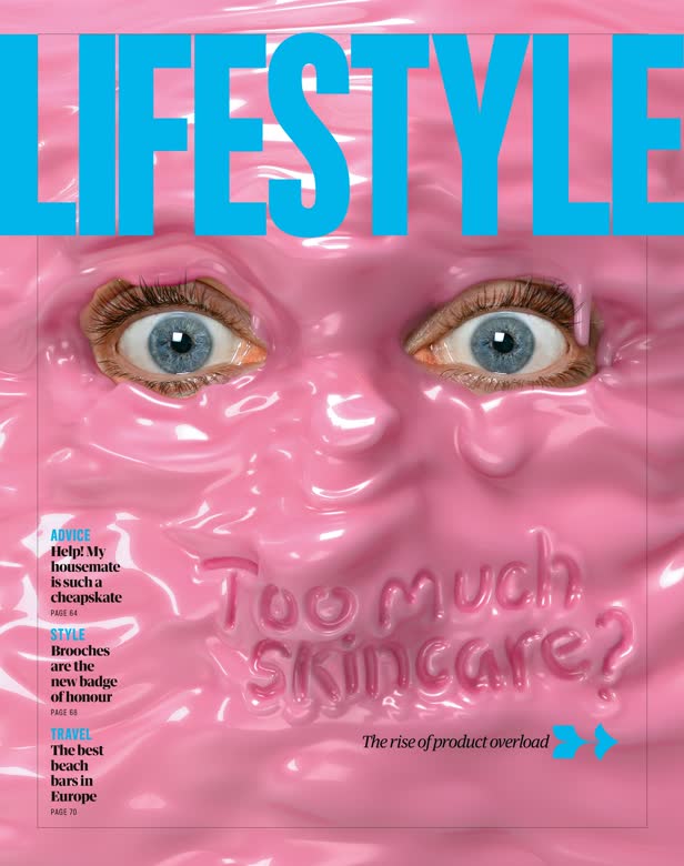 Too Much Skincare Lifestyle section cover / Guardian Saturday Magazine