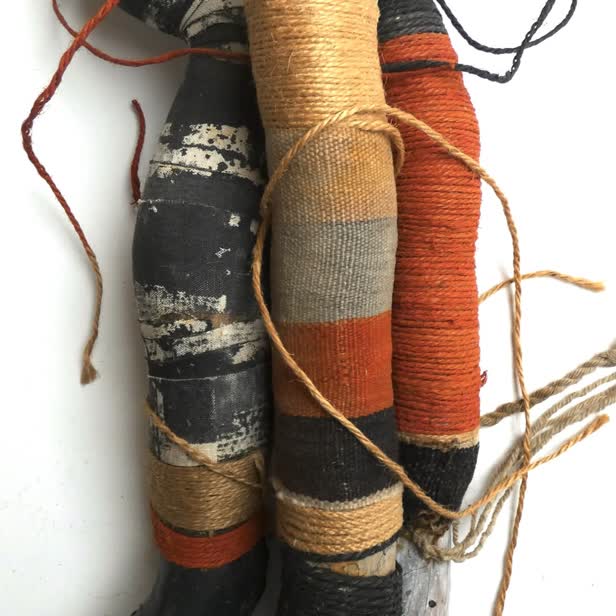 Les choses mêmes project - wrapped pine roots / Personal work