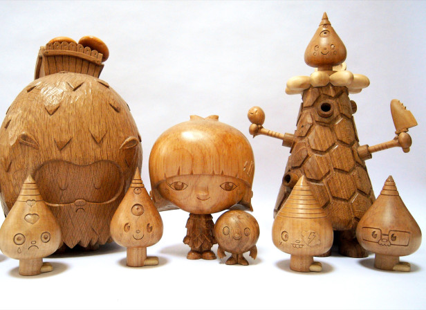 Cannibal Funfair Wood Sculptures