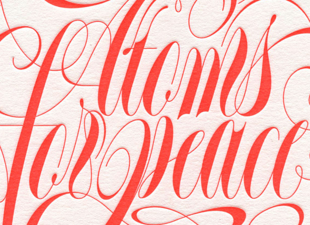 Atoms For Peace Letterpress Poster