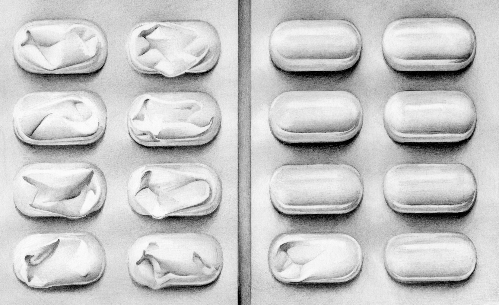 Medicine Tablets In Foil