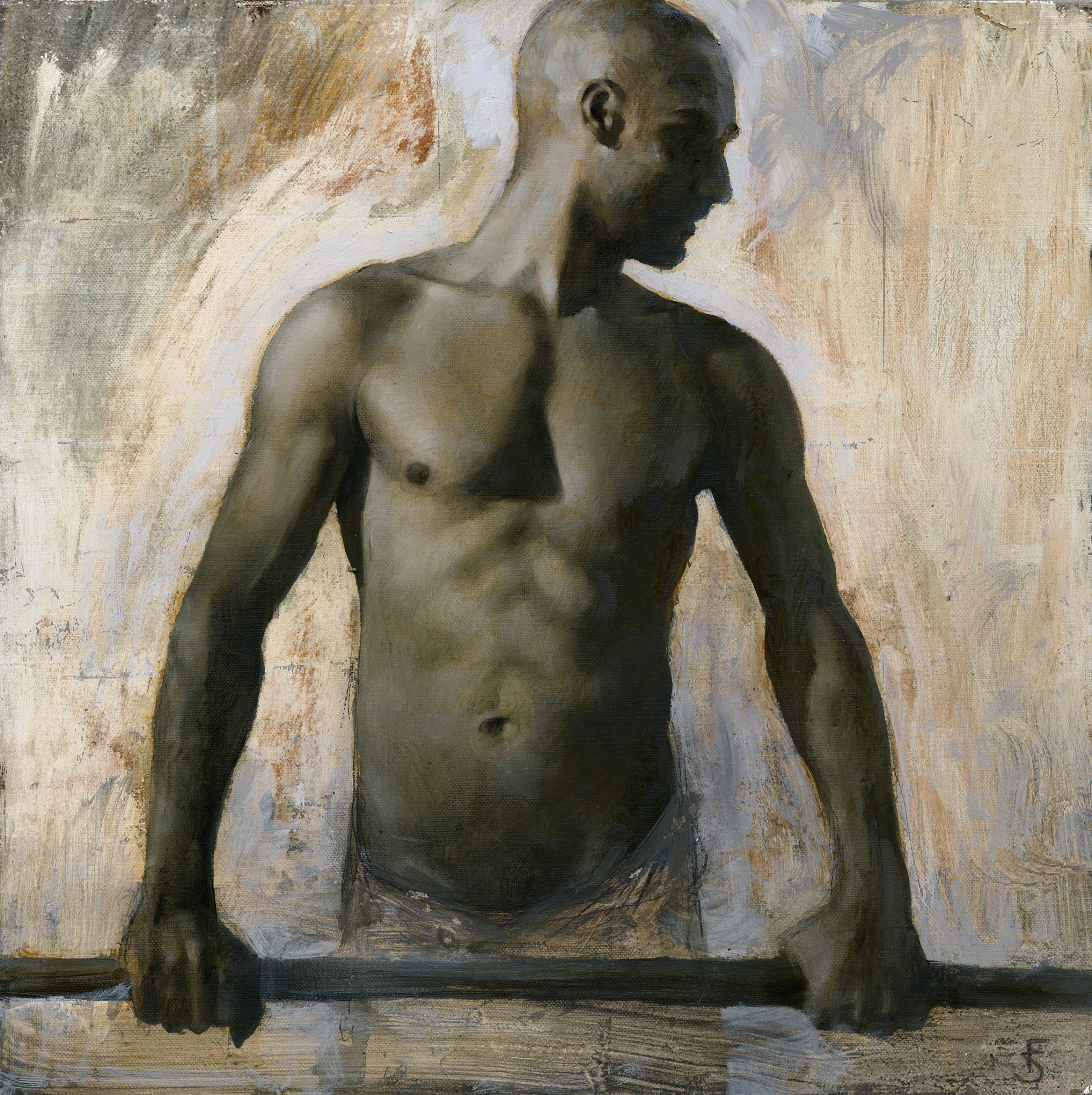 Male Study with Pole II25�.jpg