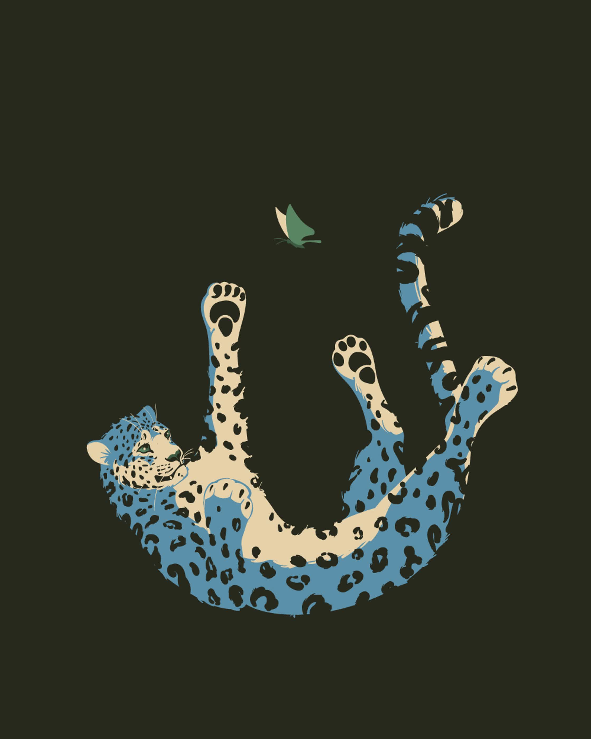 Butterfly and falling snow leopard.jpg