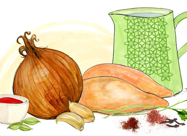 Chicken Curry Onion Coriander Recipe / The Telegraph