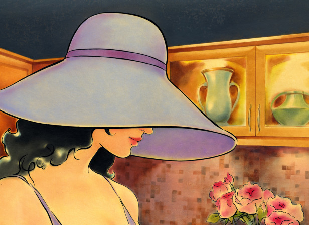 Aya Kitchens Woman Interior Vintage Poster