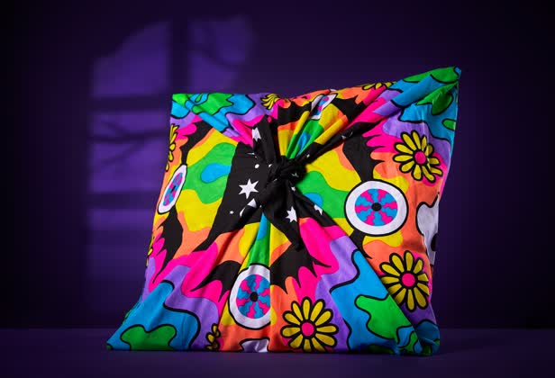 Halloween Cosmic Gathering knot wrap 2 / Lush