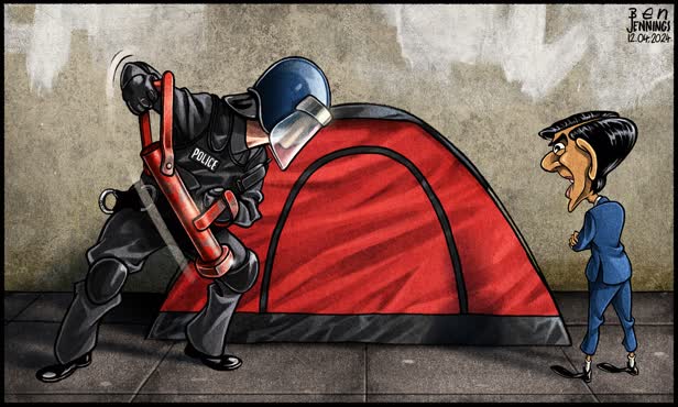 Criminalising homelessness / The Guardian