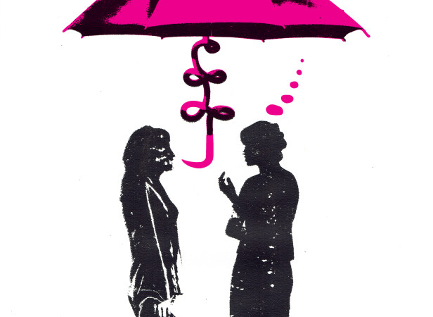under_the_sales_umbrella_mary_rose_sellman_sales_advice_screenprint_katie_edwards_illustration.jpg