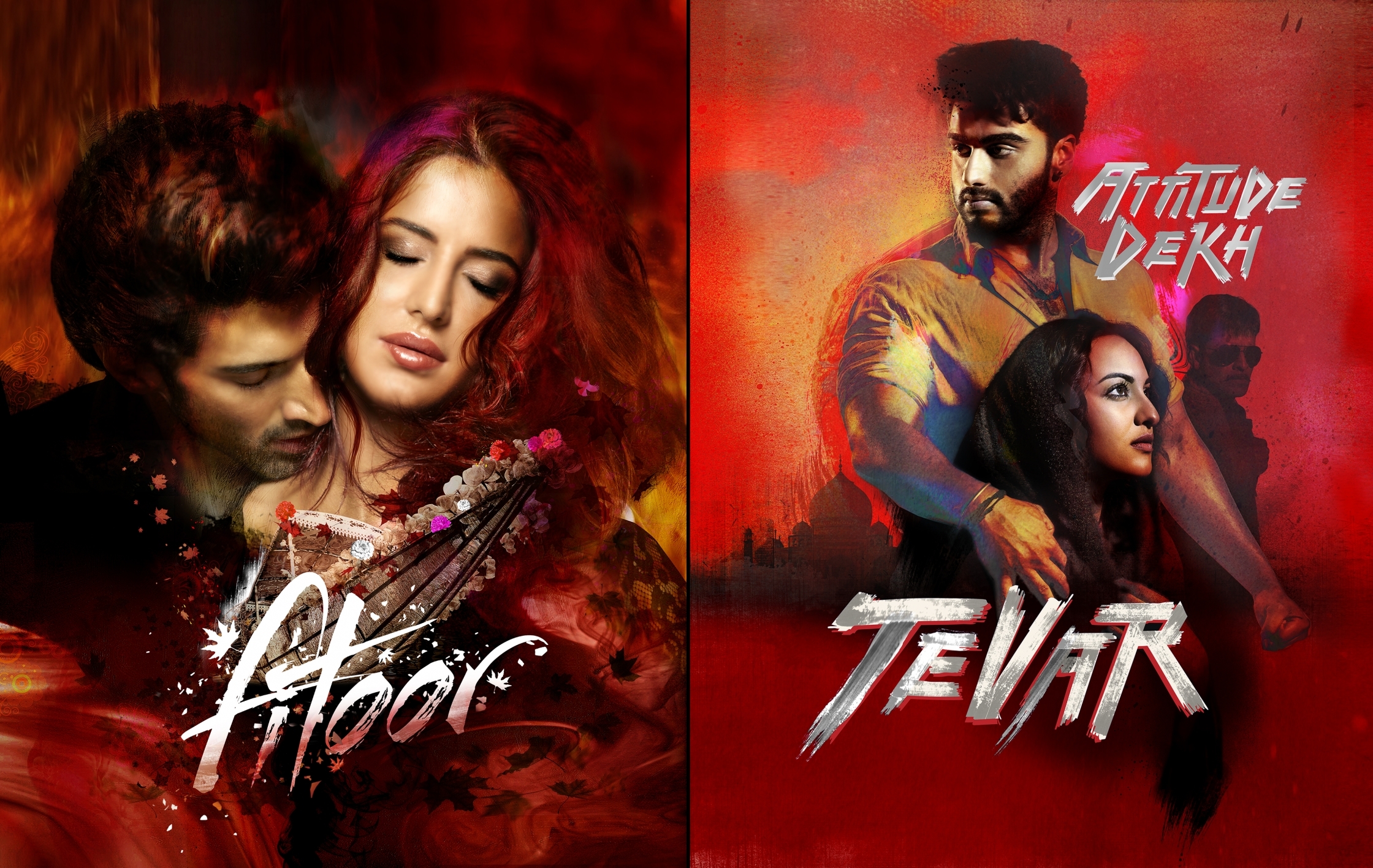 Fitoor & Tevar_ bollywood poster commission 2.jpg