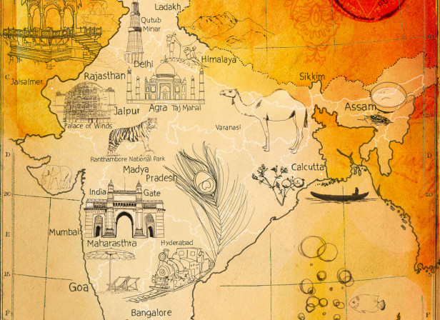 Map India / LA Times
