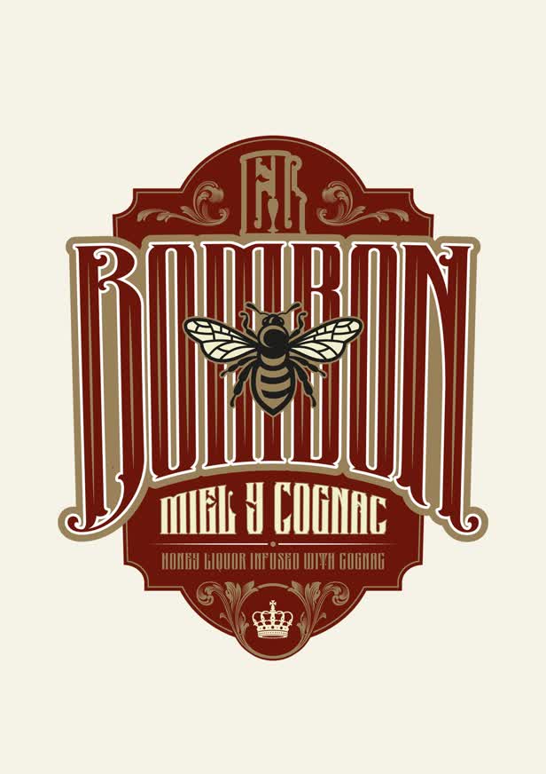 Honey cognac branding / El Bombon