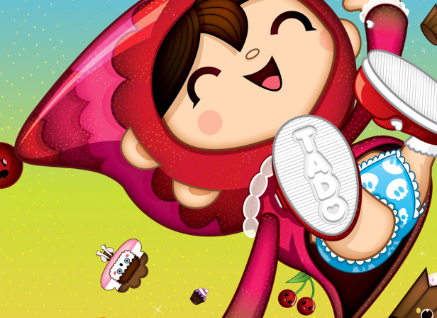 Kawaii Rainbow Cupcake Girl