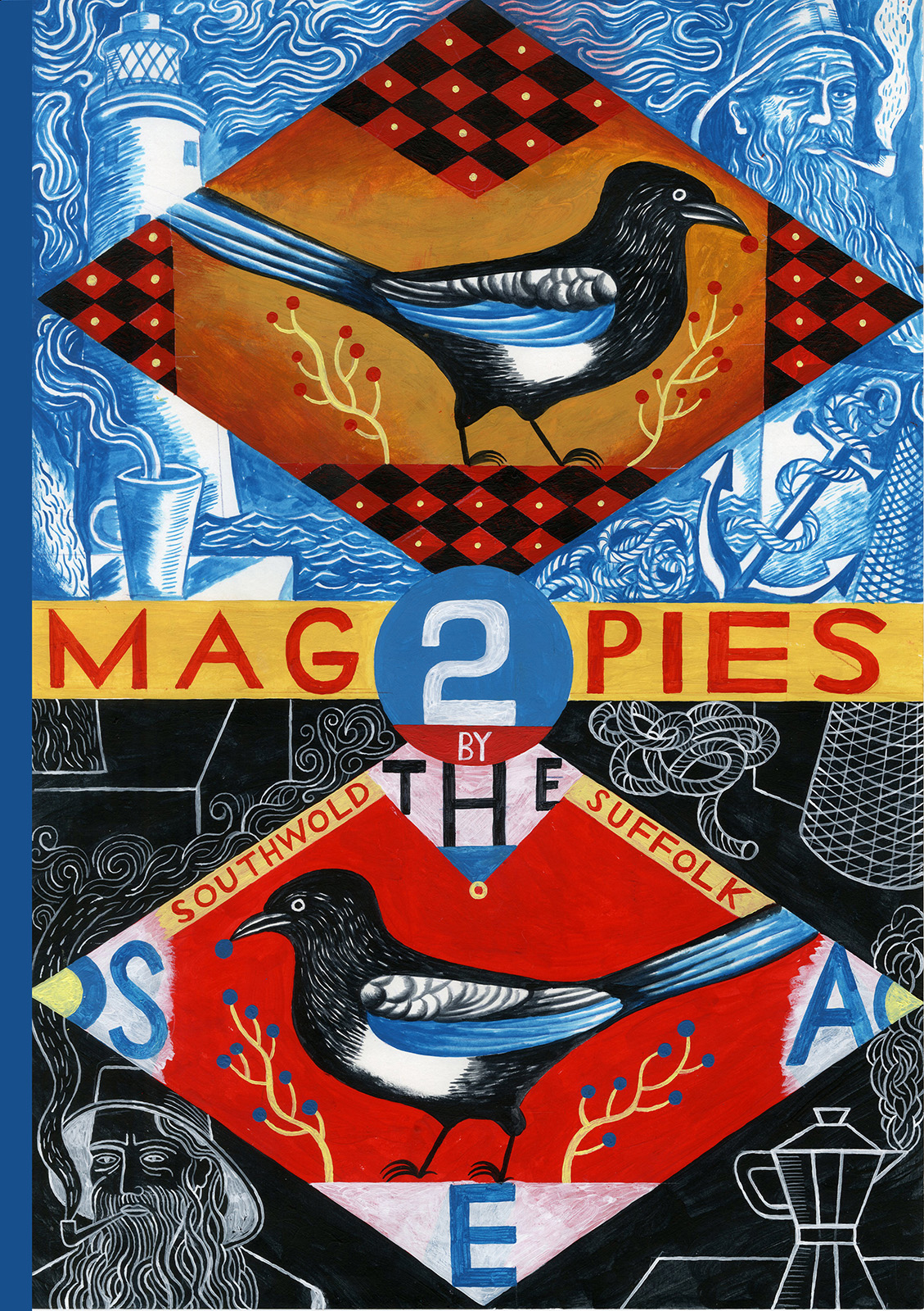 2 Magpies by The Sea