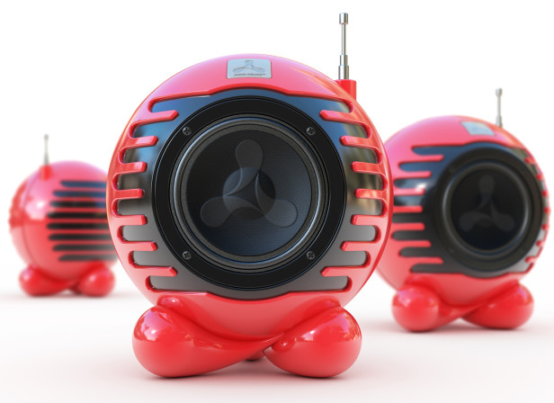 Cream Speakers