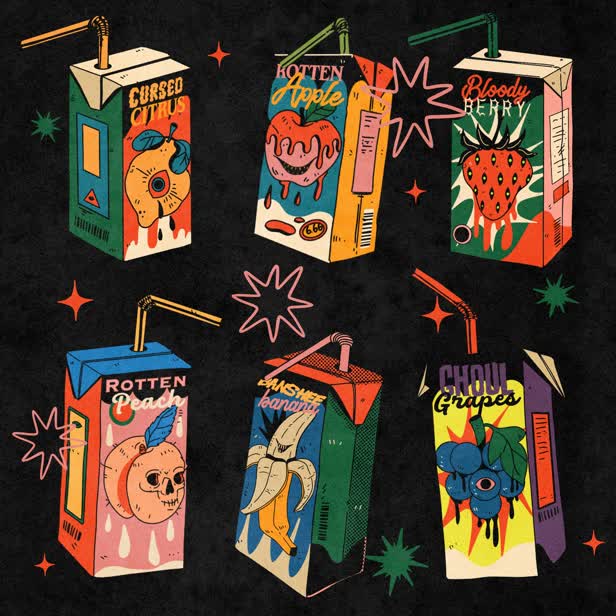 Spooky Juice Boxes / Personal work