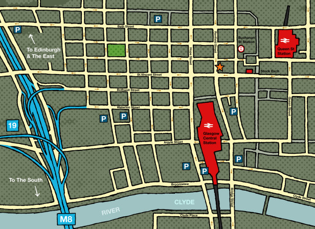 S&amp;J Glasgow Map