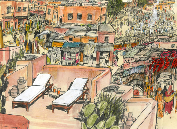 Marrakech Rooftop View The Times Travel