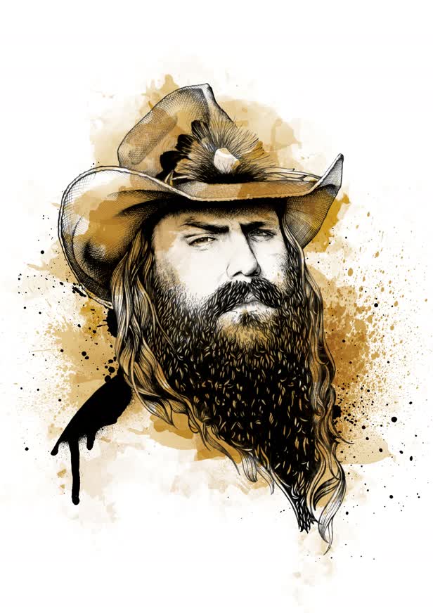 Chris Stapleton Portrait / Billboard Magazine