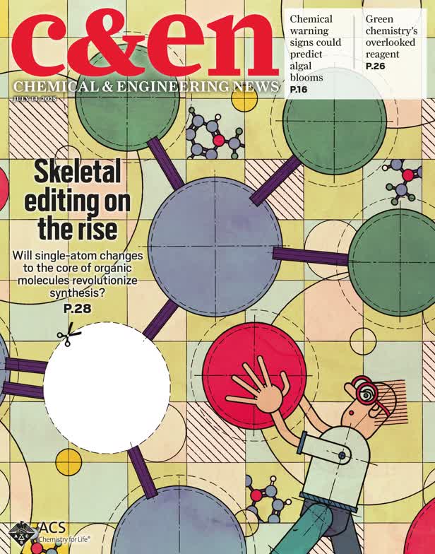 Skeletal Editing cover / Chemical & Engineering News Magazine