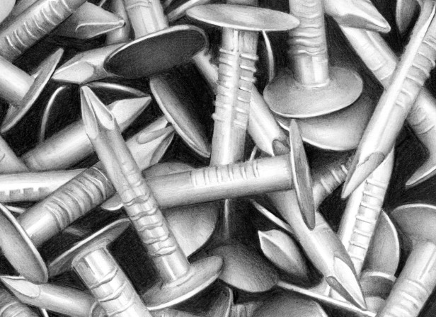 Galvinised Nails Detail
