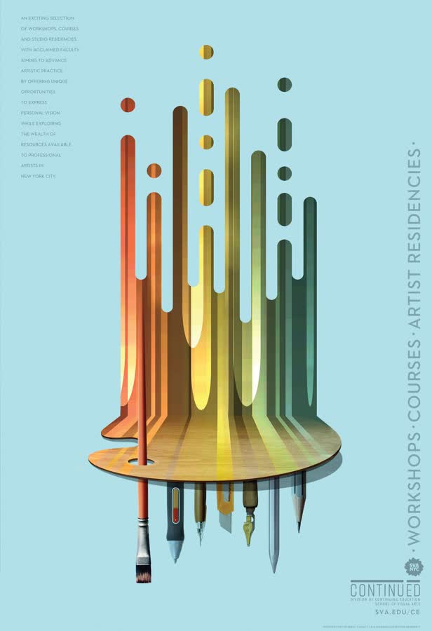 Continued Education poster / NY School of Visual Arts