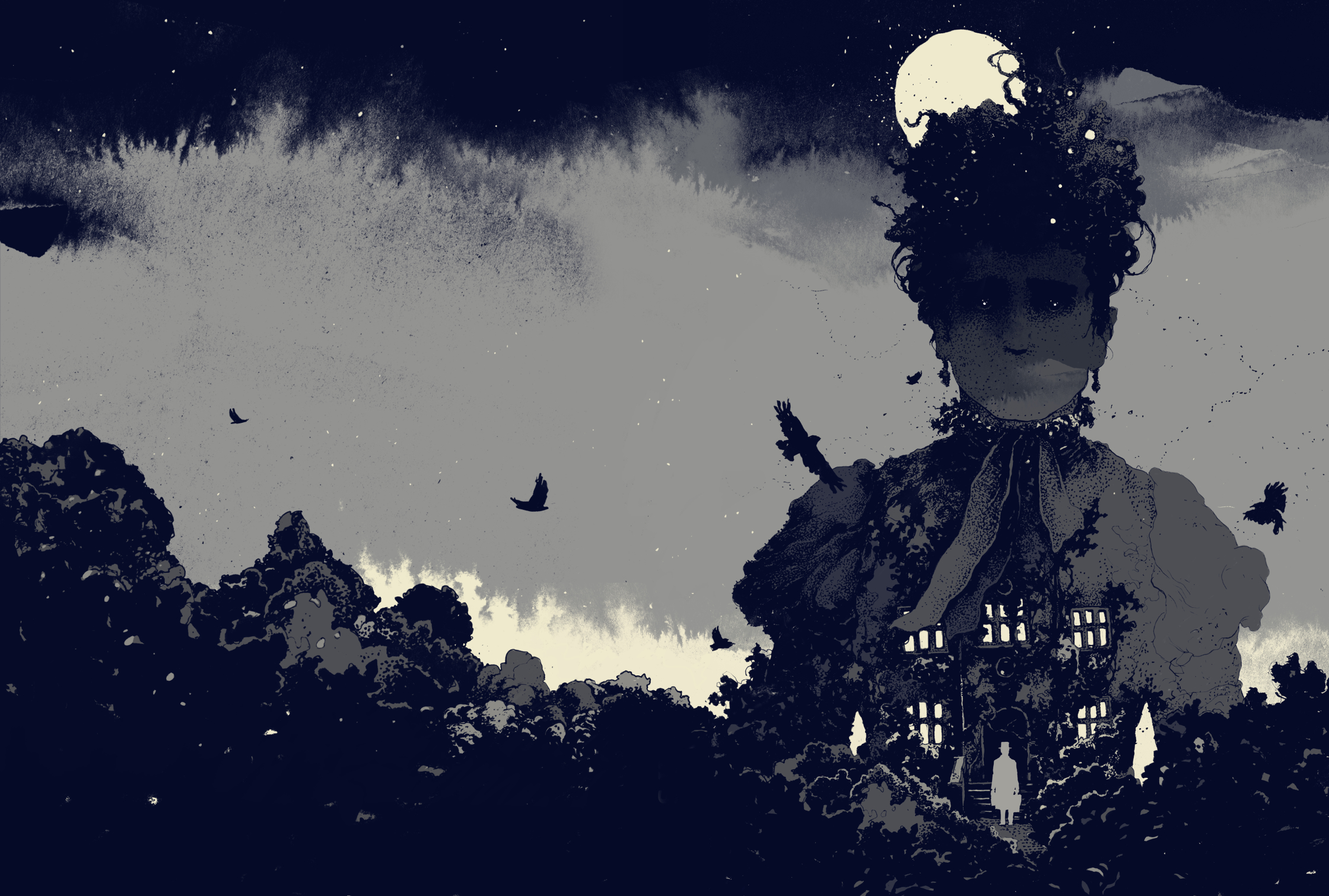 Simon Prades Woman in Black Centipede Press.jpg