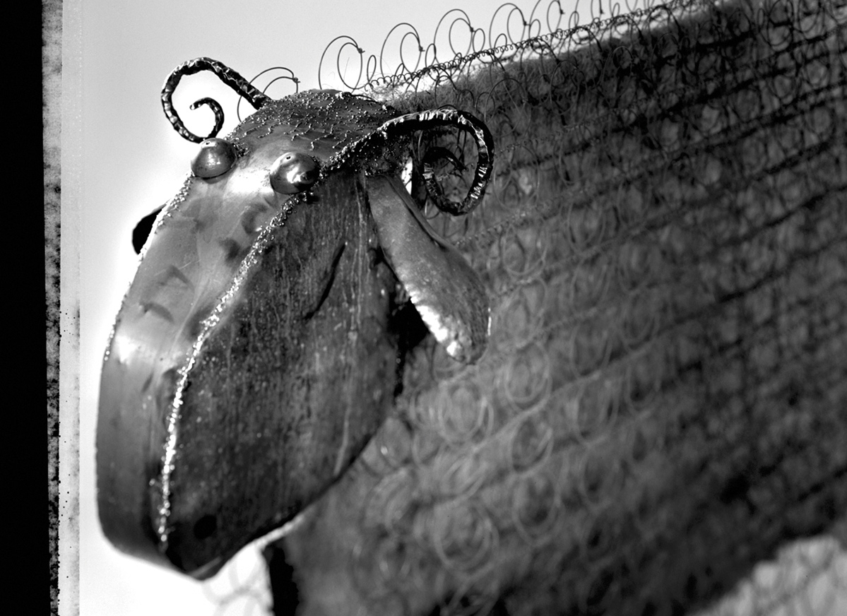 Sheep Reclaimed Objects Recycled