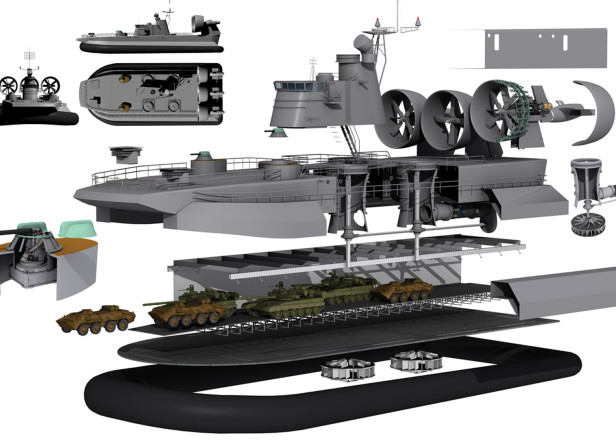 ZUBR Attack Hovercraft