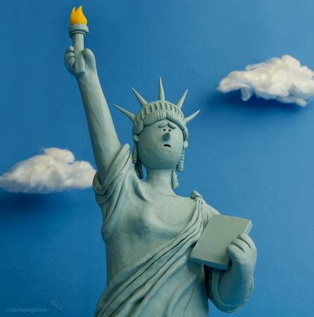 Statue of Liberty Broken