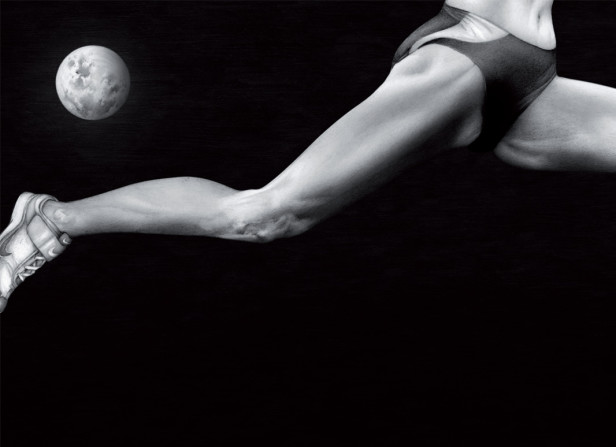 Athlete Legs Full Stretch Detail