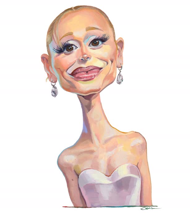 Ariana Grande caricature / Personal work