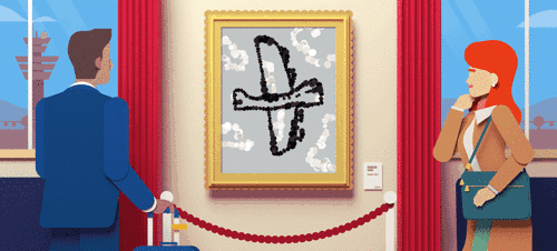 The big BA art crawl - British Airways.gif