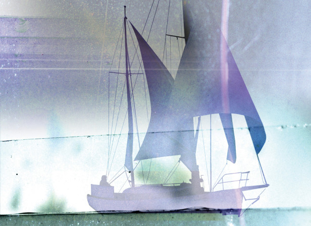 Peaceful Sailing Calm Sea
