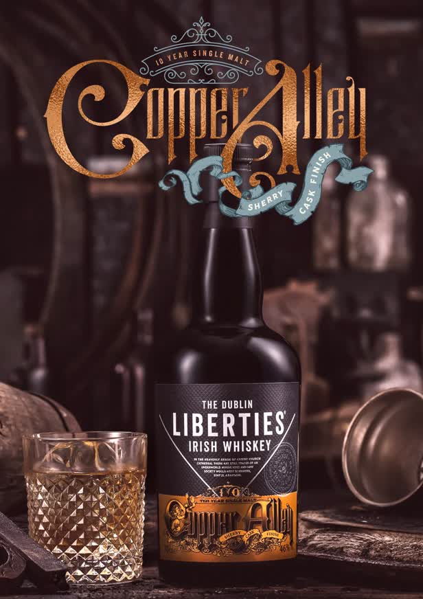 Copper Alley Irish whiskey packaging/ Dublin Liberties
