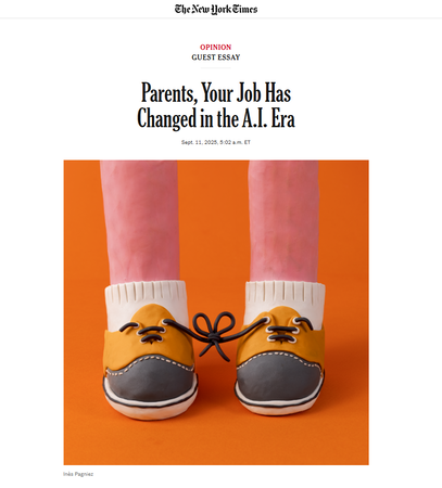 Parenting and AI / New York Times