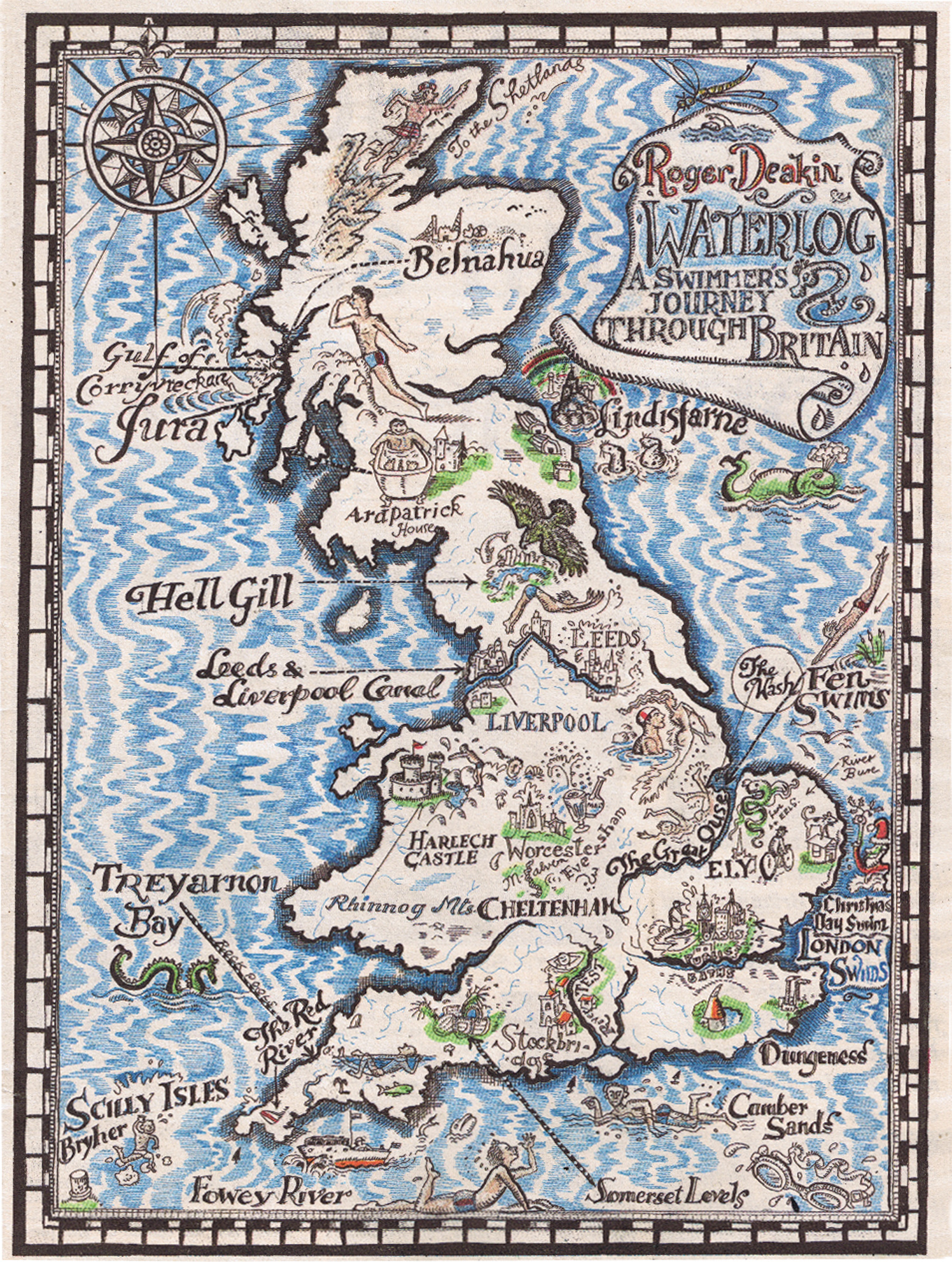 Roger Deakin Waterlog Map