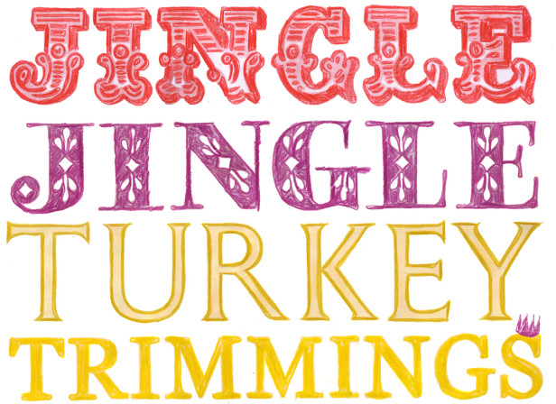 Jingle Jingle Christmas Type Greeting Card