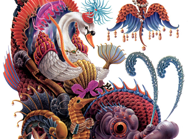 Peacock Party Swan