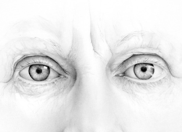 Woman Eyes Looking Out Partial