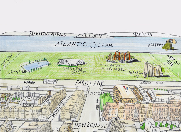 Mayfair Guide Saul Steinburg Pastiche