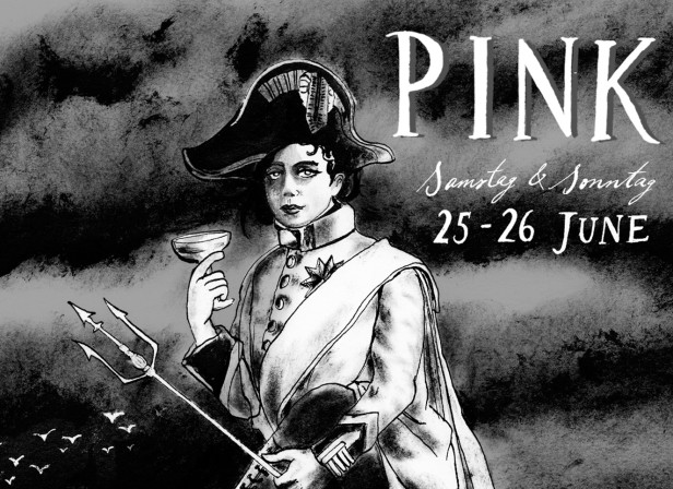 Berlin Club Flyer Pink