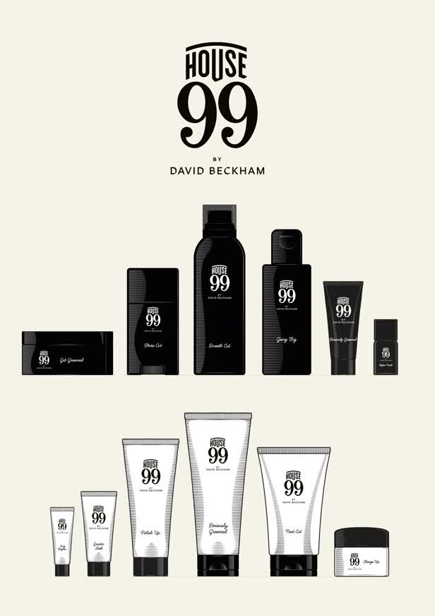 House 99 by David Beckham male grooming range / L'Oreal