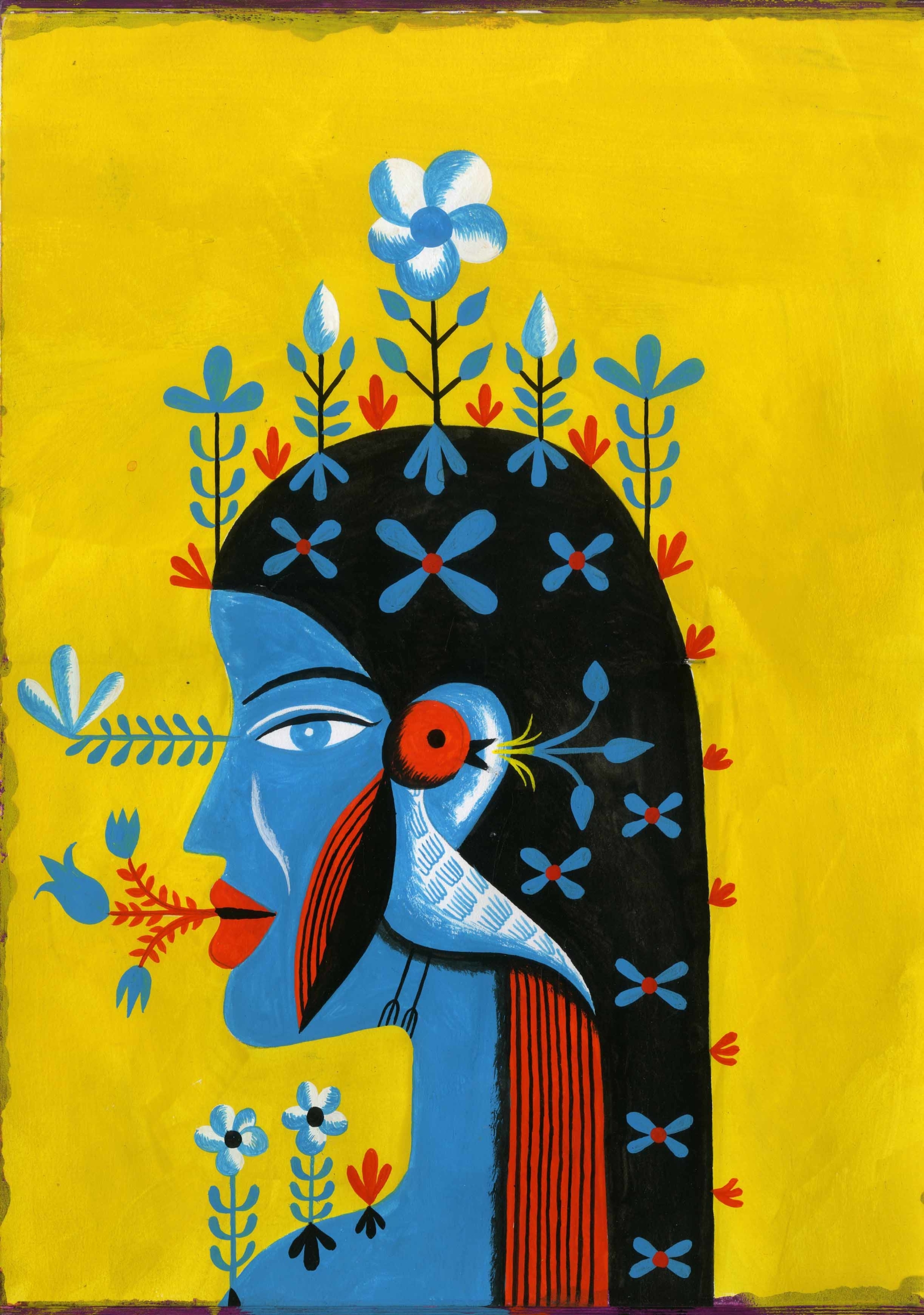 Woman With Bird 2.JPG