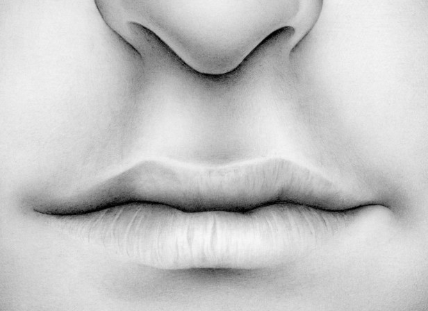 Youth Split Portrait Nose And Eyes Closed
