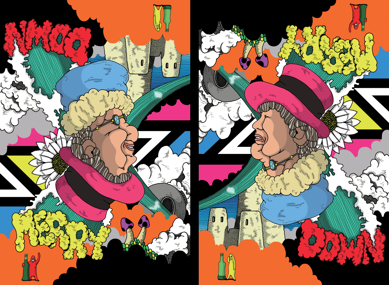 Merrydown Reversible Poster