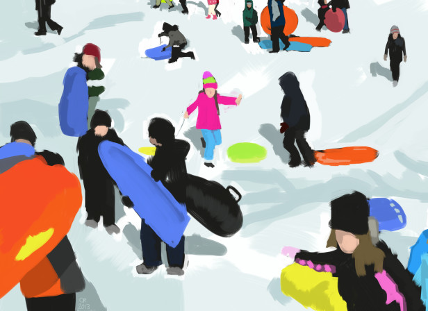 Sledging in Brooklyn