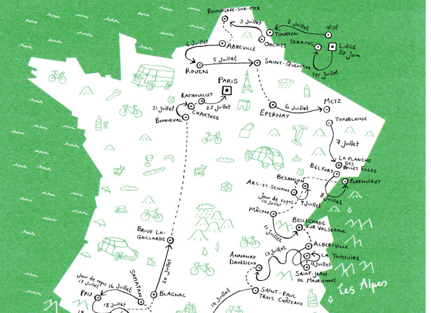 Tour De France Map