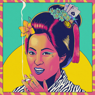 SMOKING-GEISHA_square_good-luck-version_.gif
